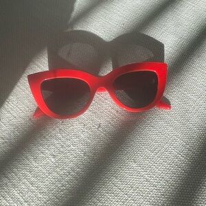 Red Cat Eye Sunglasses